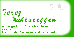 terez muhlsteffen business card