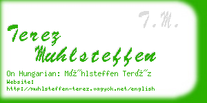 terez muhlsteffen business card